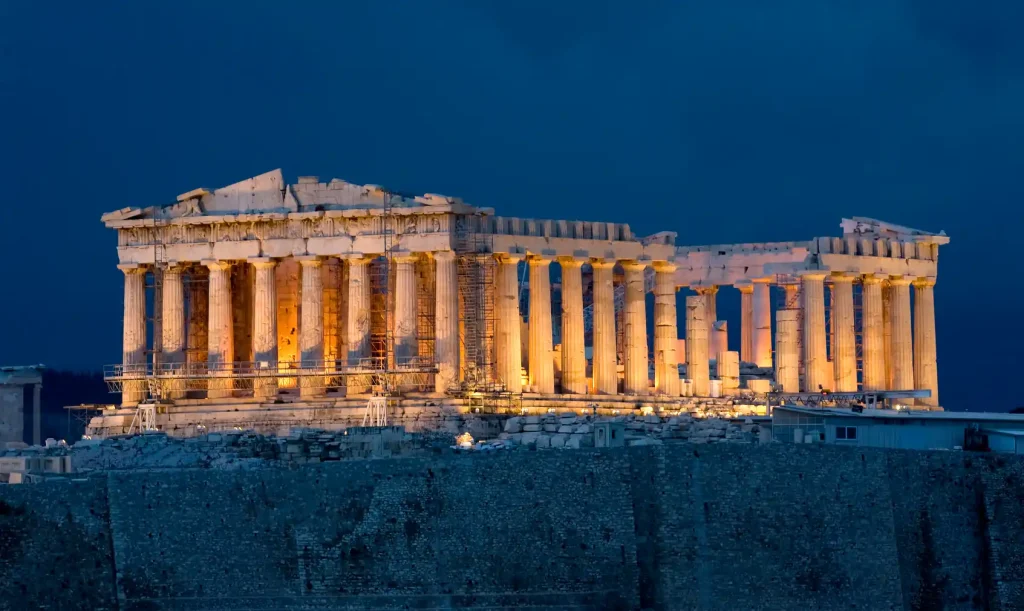 Parthenon Atop The Acropolis